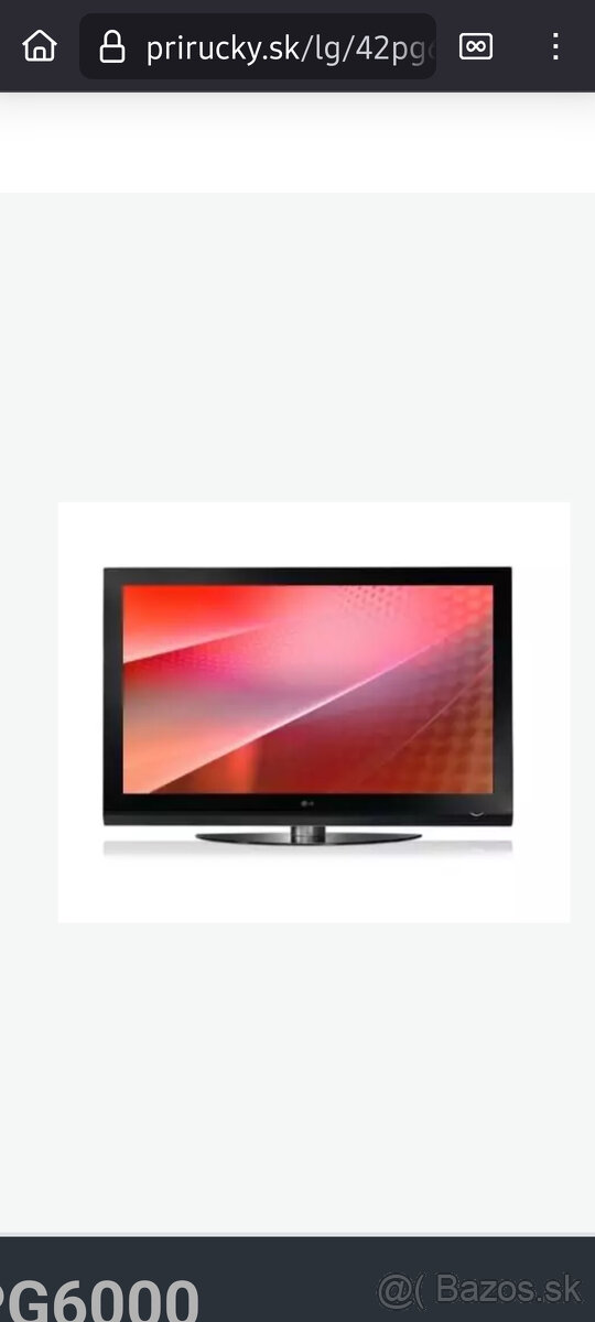 Predam LG 42"PG6000 plazma