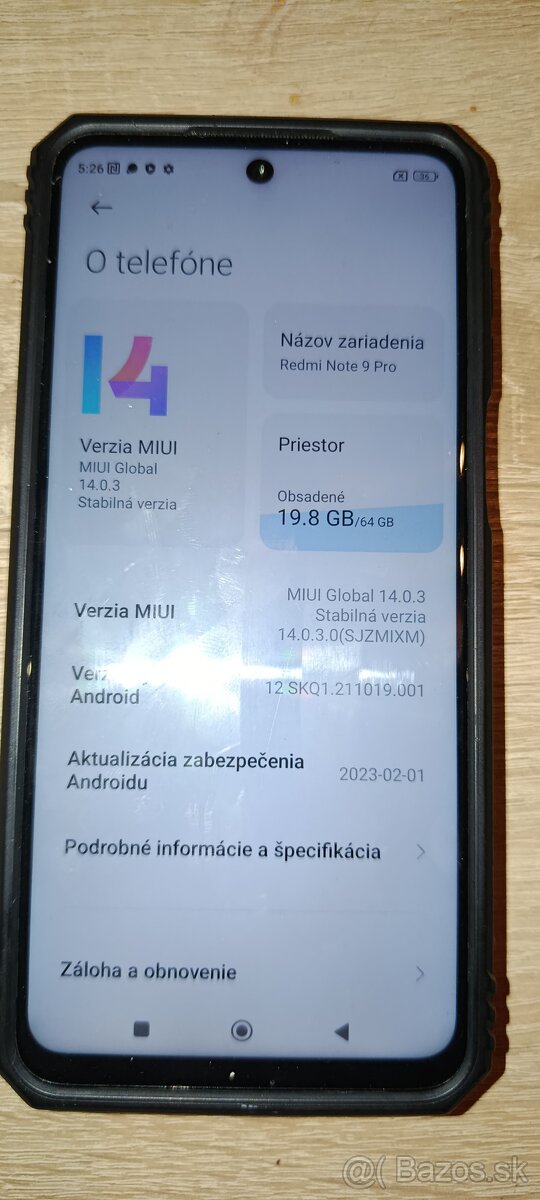 Predam Xiaomi Redmi Note 9 Pro