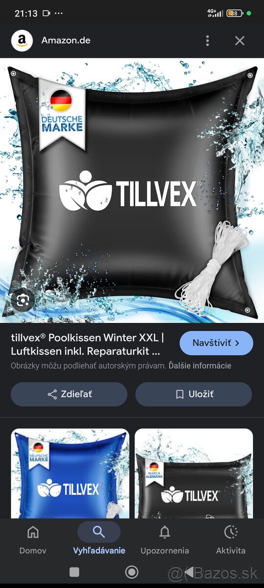 Bazénový zimný vankúš XXL