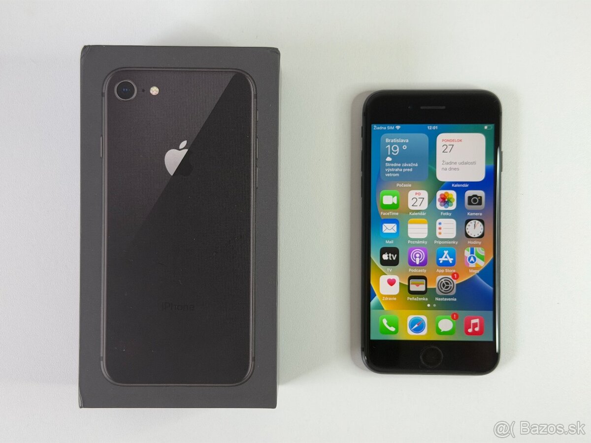 PREDAM/ VYMENIM IPHONE 8 64GB/ TOP STAV/ OCHRANNE SKLO