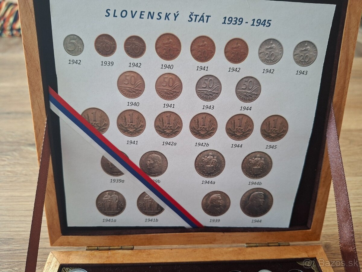 Slovenský štát - mince 1939 - 1945