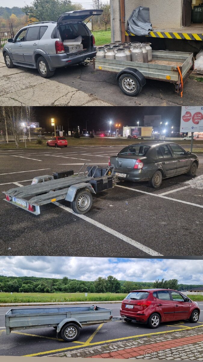 Prenajmem prívesné vozíky