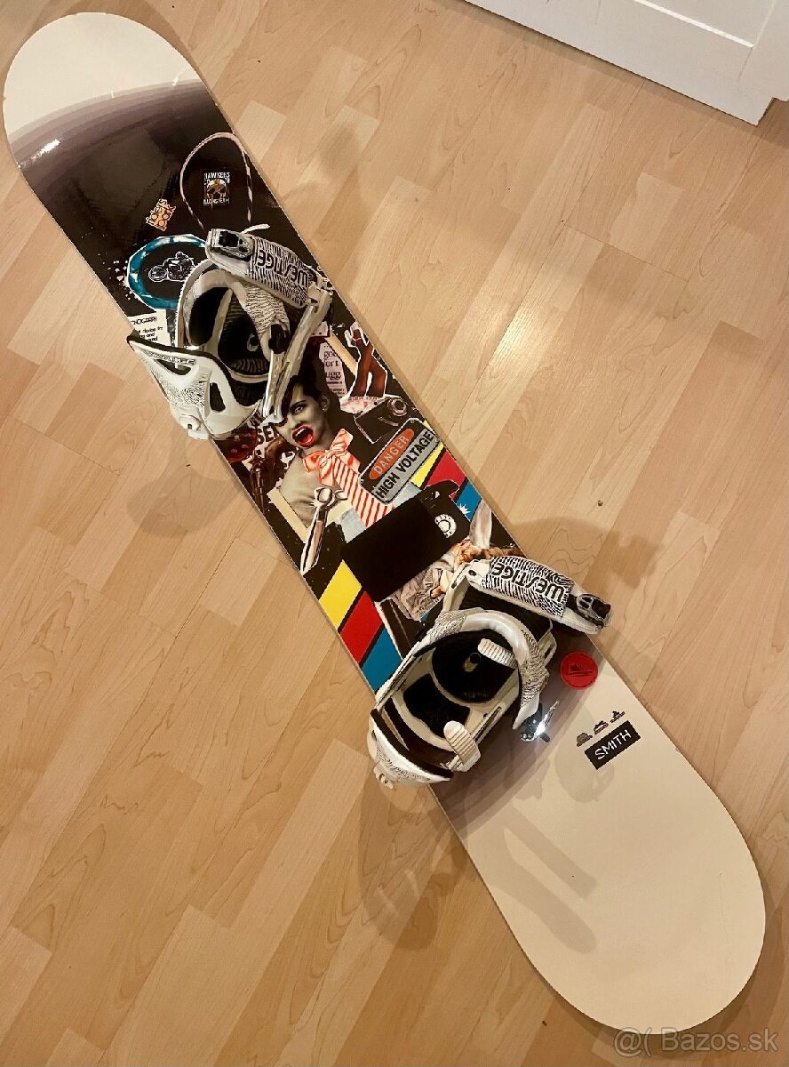 Snowboard SMITH + viazanie + topanky BURTON Ruler