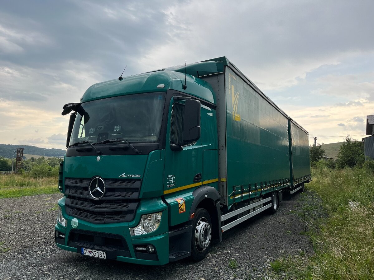 Mercedes Benz actros tandemová súprava 120 m3