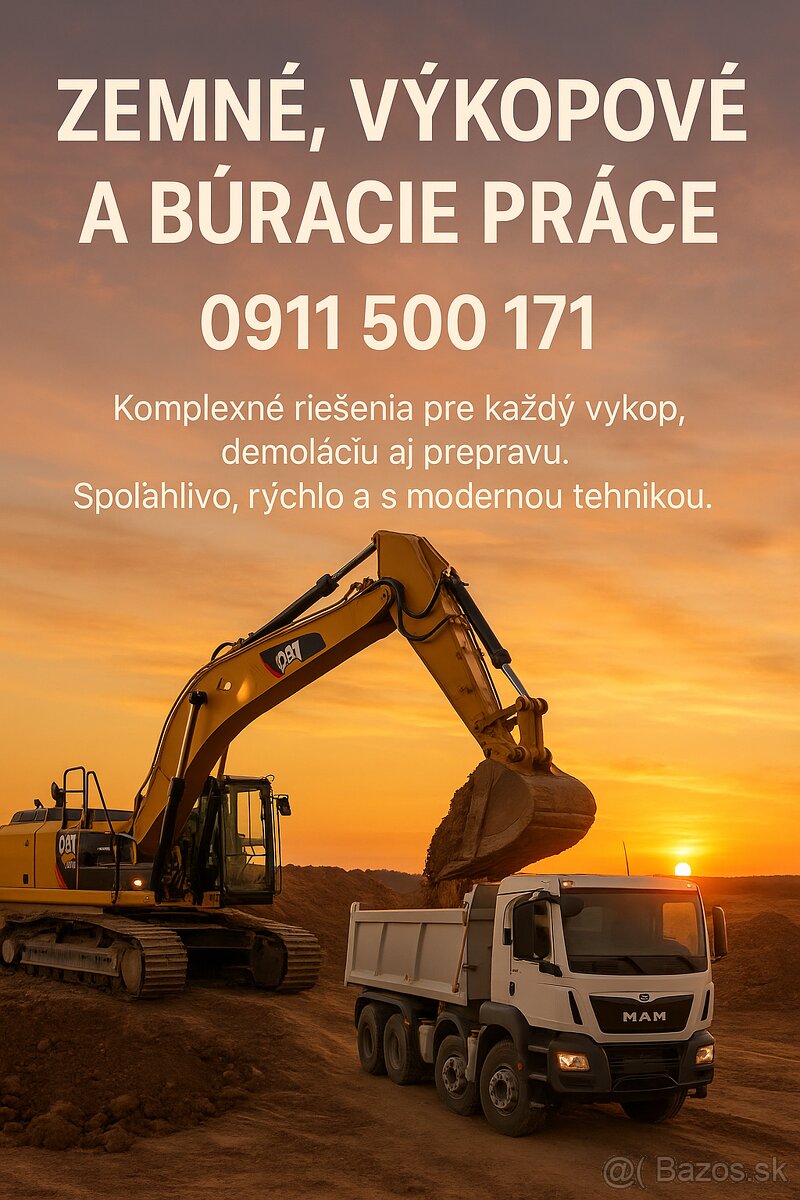 Zemné ,búracie a výkopové práce