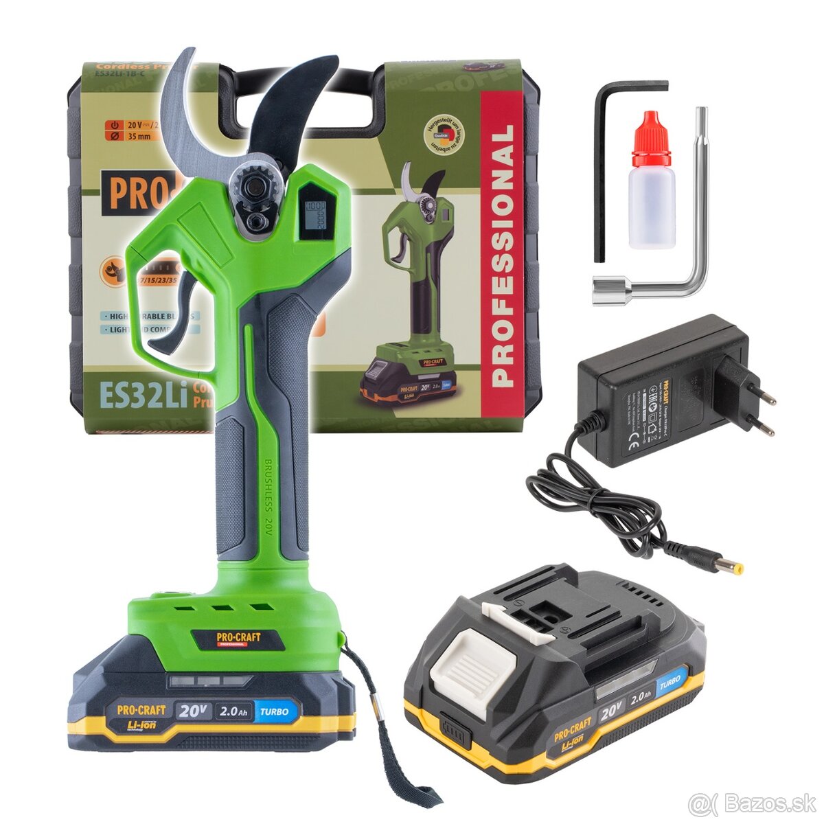 Akumulátorové nožnice na vetvy Procraft ES32Li