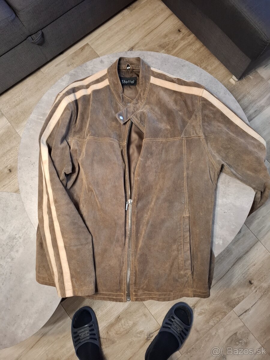 Ponukam pansku koženu bundu Steffel XXL
