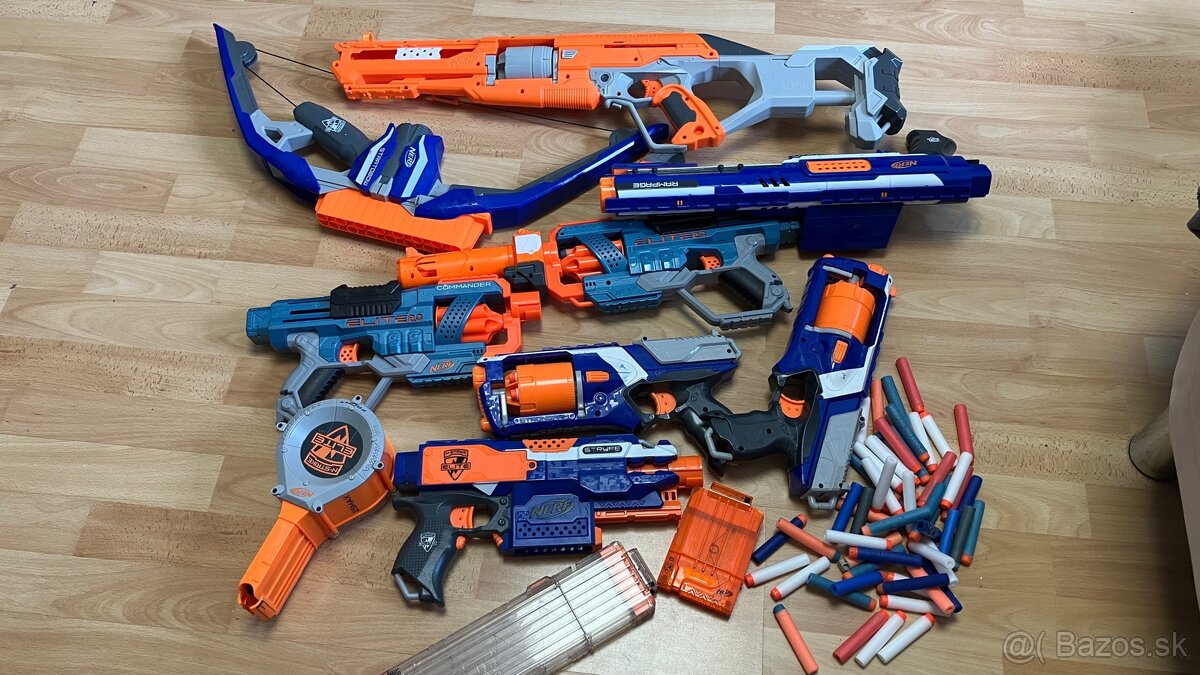Predám veľký set originálnych Nerf