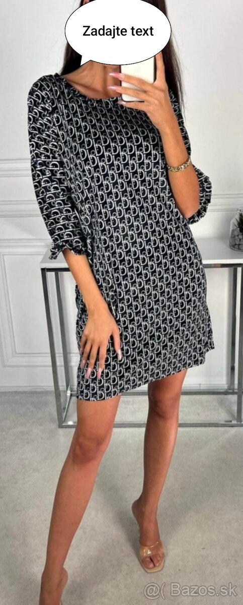 Dámske šaty s nápismi