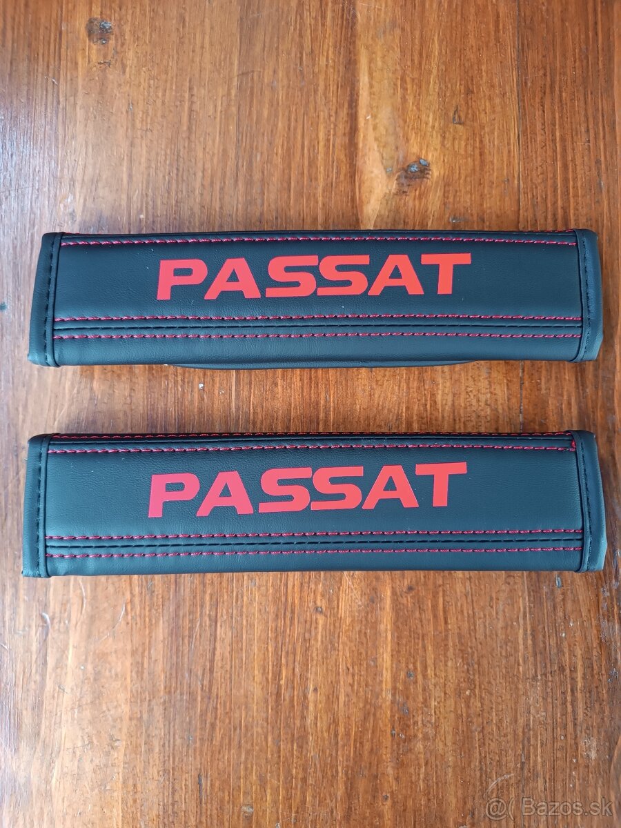 Predám kožene návleky na bezpečnostný pas s logom Passat