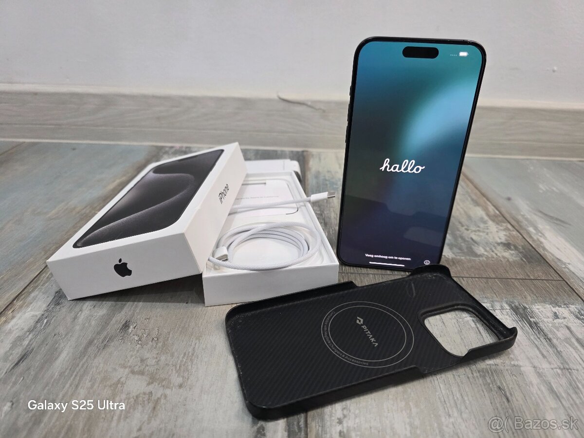 Apple iPhone 15 pro Max Black Titanium 256GB