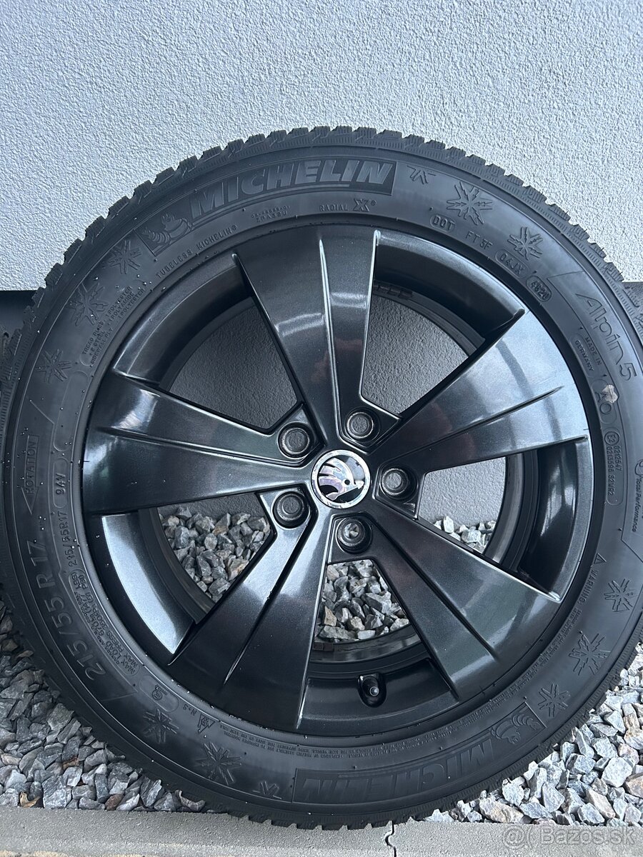 Elektróny Triton 5x112 R17, Michelin Alpin 5 215/55/R17