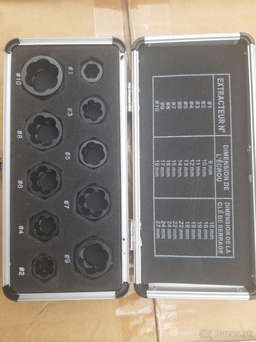 Sada na uvoľnenie poškodených skrutiek