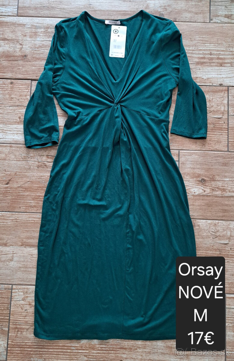 nové smaragdovozelené šaty Orsay veľ. 38