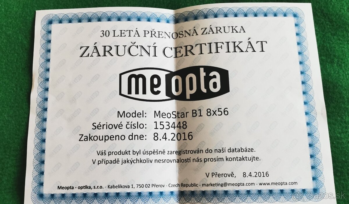 Ďalekohľad meopta 8x56