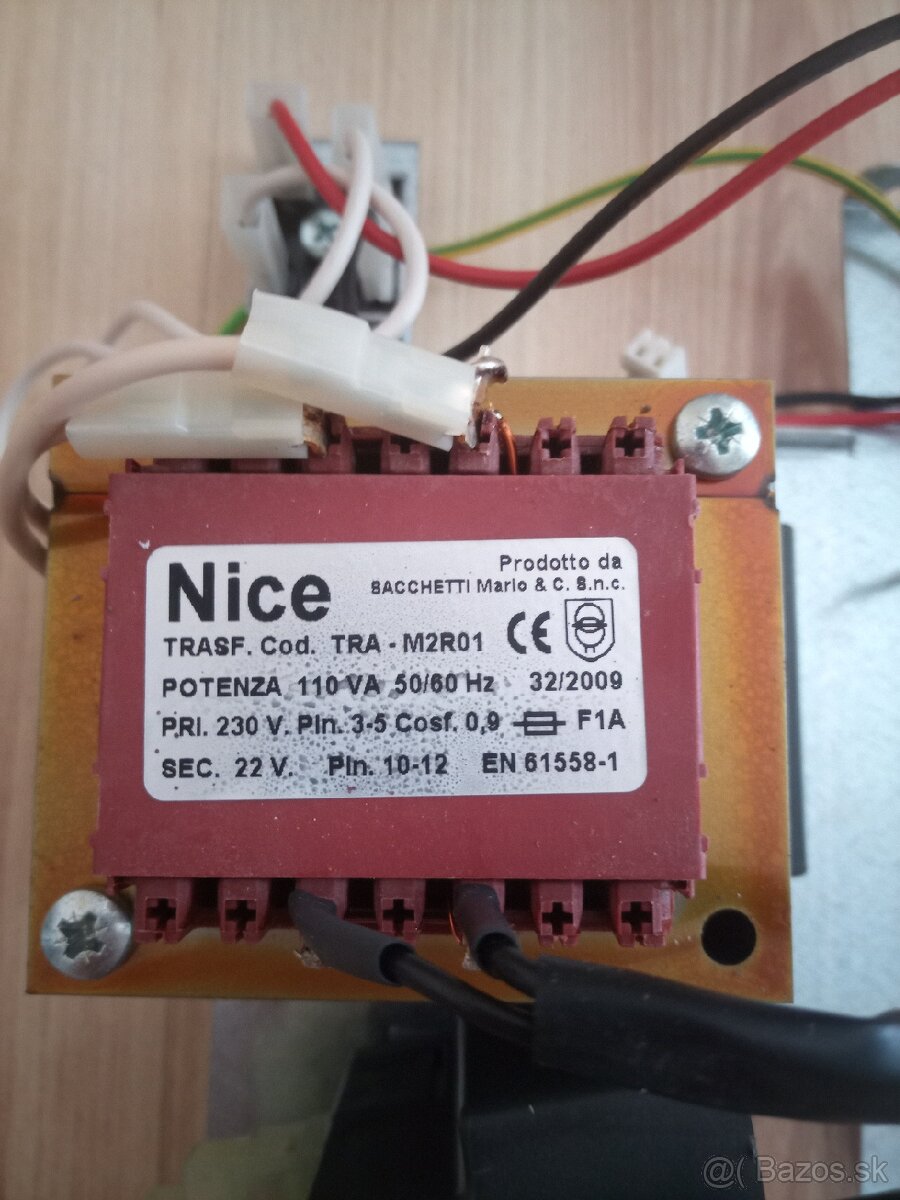 NICE transformátor do riadiacej jednotky pre brány