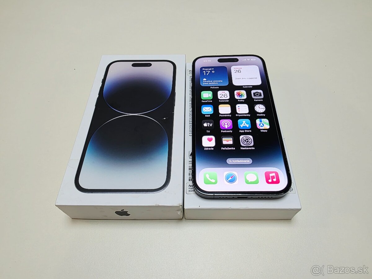 APPLE IPHONE 14 PRO 1TB SPACE BLACK ,ZDRAVIE BATERKY 100%