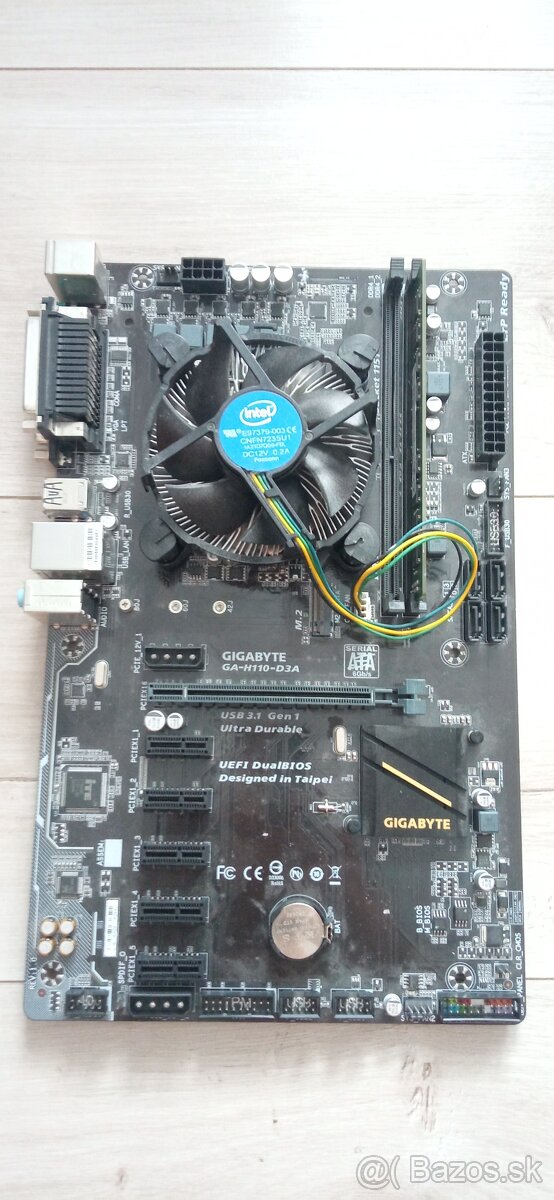 Gigabyte GA-H110-D3A + CPU + RAM + Zdroj