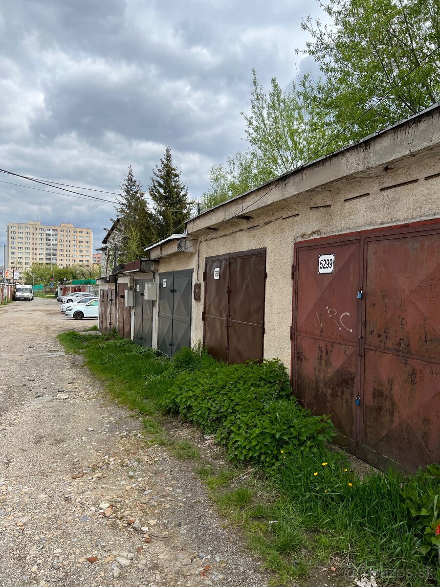 Na predaj garáž v OV 17m2 Rači potok - KE sever
