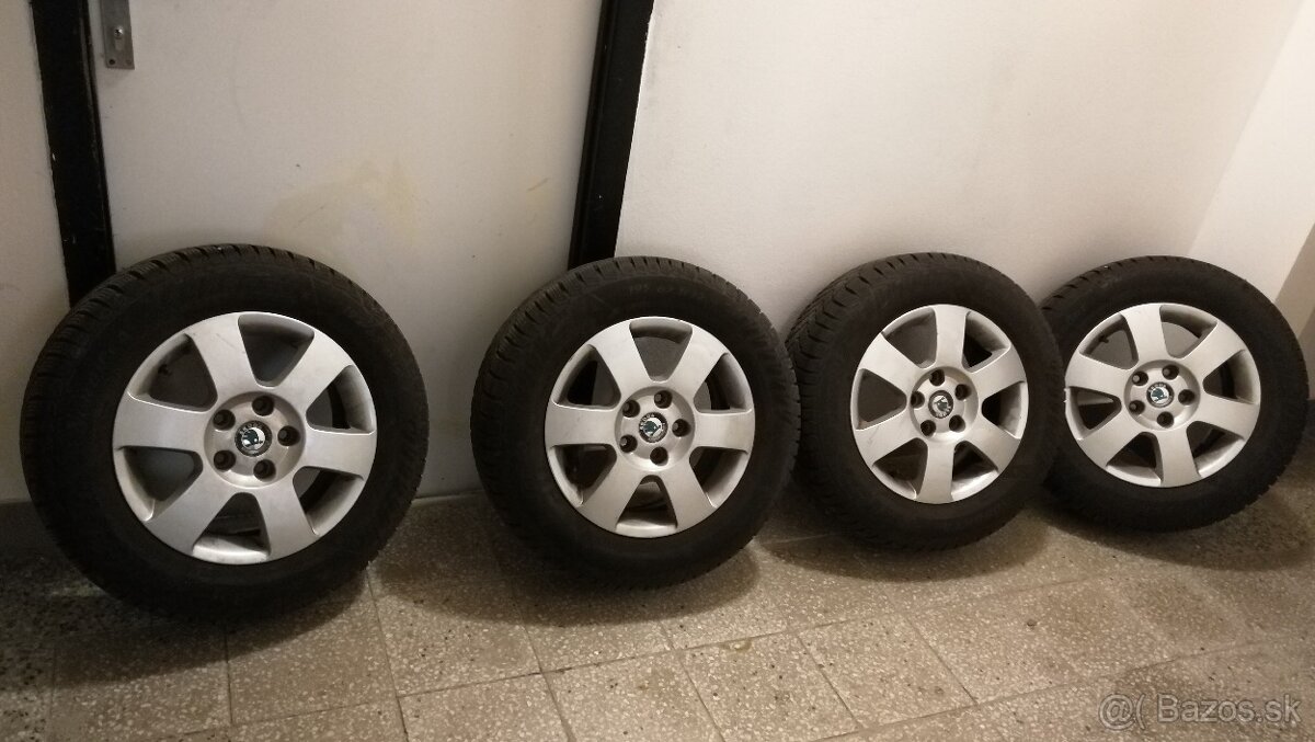 Zimné pneumatiky 195/65 R15 91T na diskoch