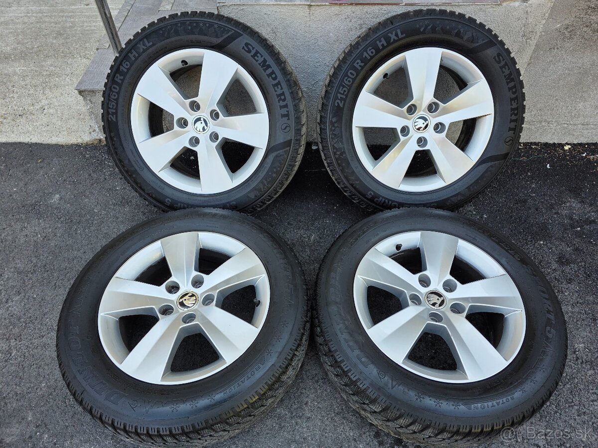 Zimne kolesa Skoda Superb 3 5x112 r16 215/60 r16