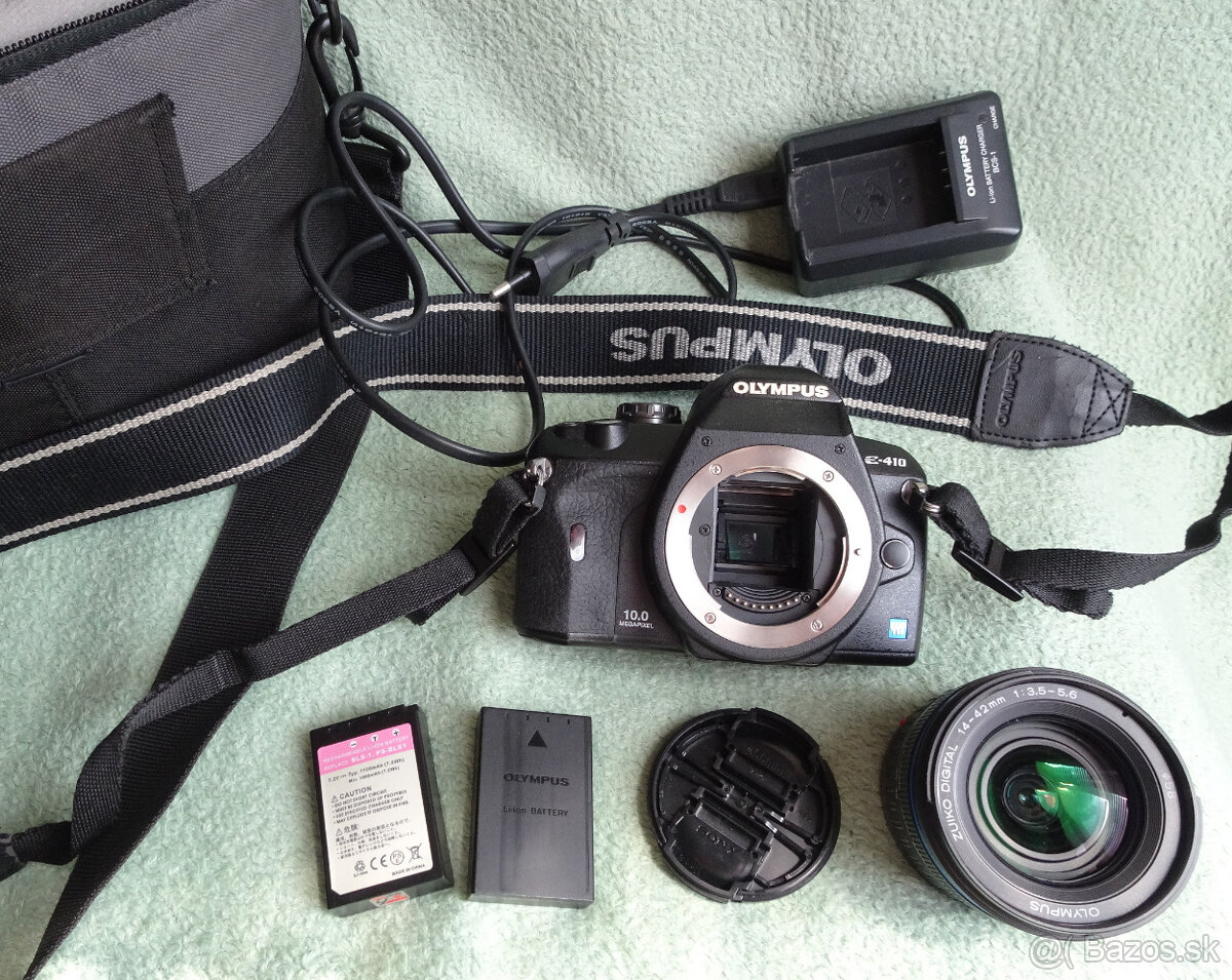 Predám digit. zrkadlovku OLYMPUS E-410-komplet.