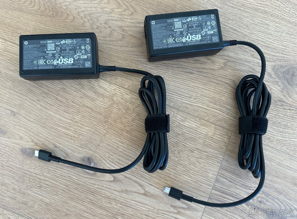 Úplne nové AC Adaptéry USB-C HP 65W