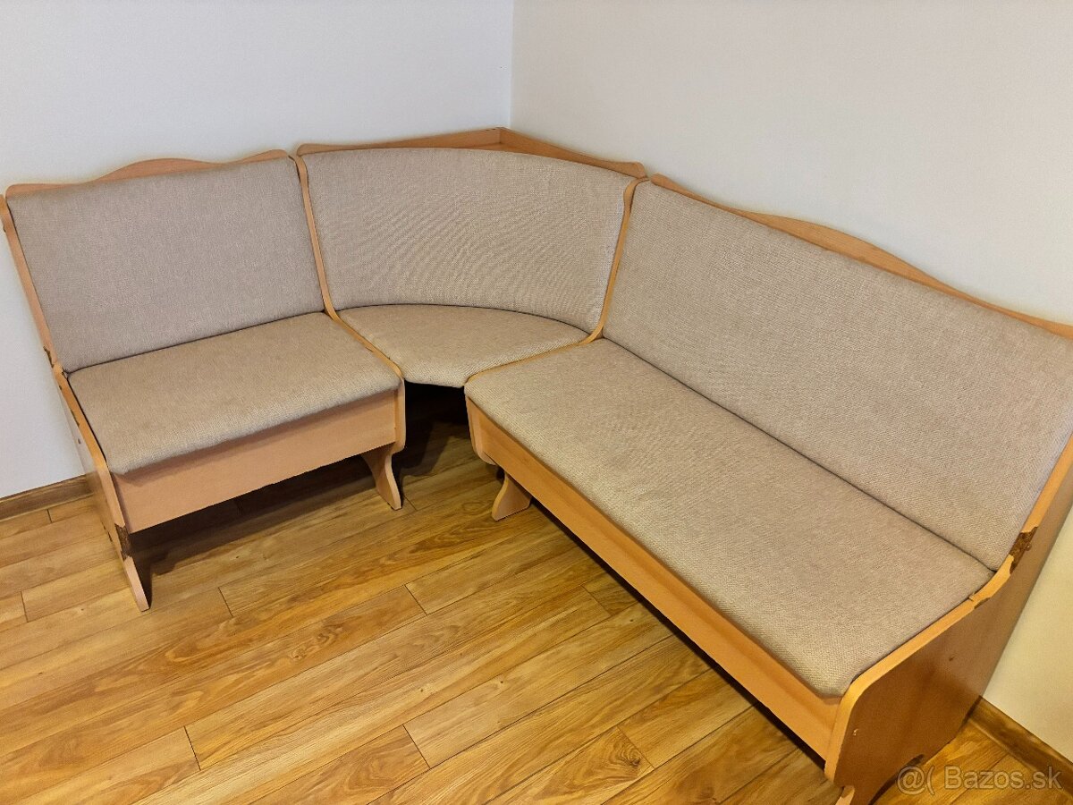 Rohová sedacia súprava + stôl