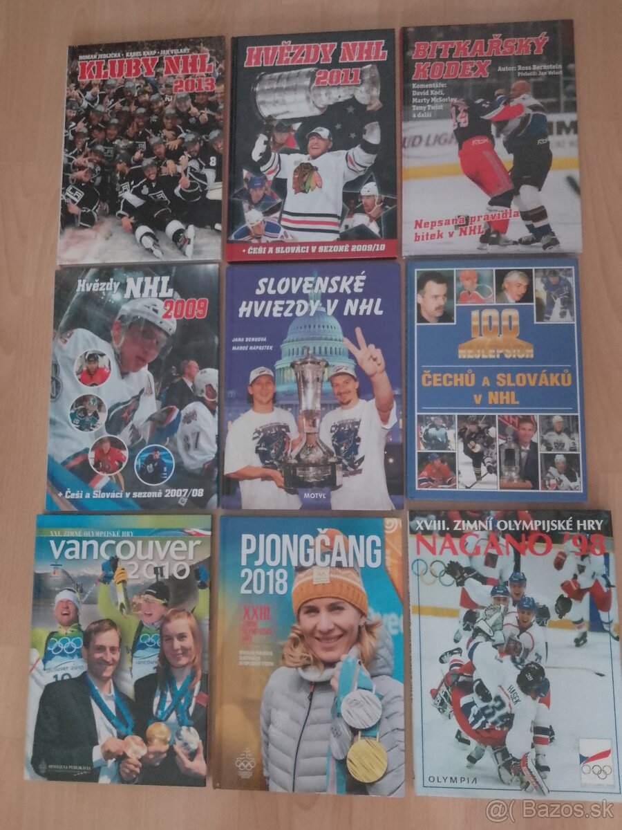 Predám knihy o hokeji