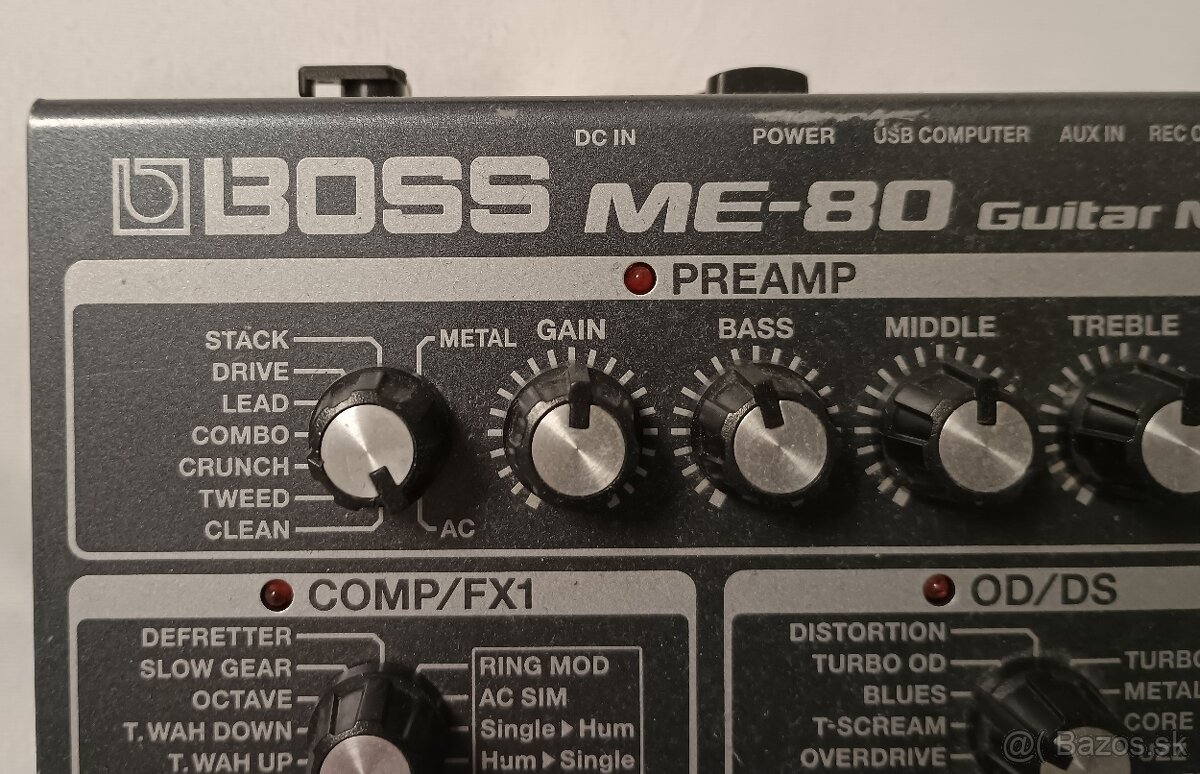 BOSS ME-80 + adapter