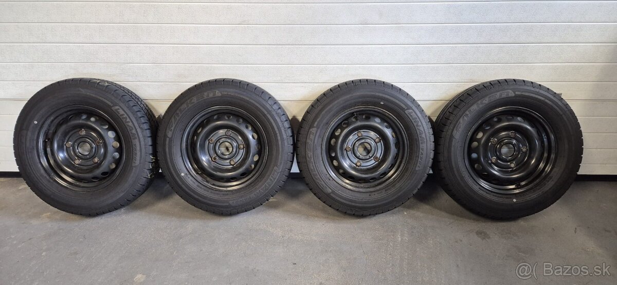 Plechové disky+pneumatiky 5x160 r16 ET60 Ford Transit