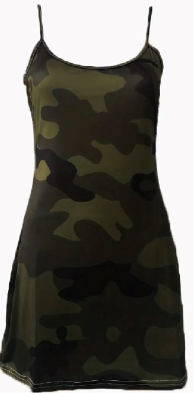 Army maskáčové zelené minišaty/tunika, v. M/L/XL