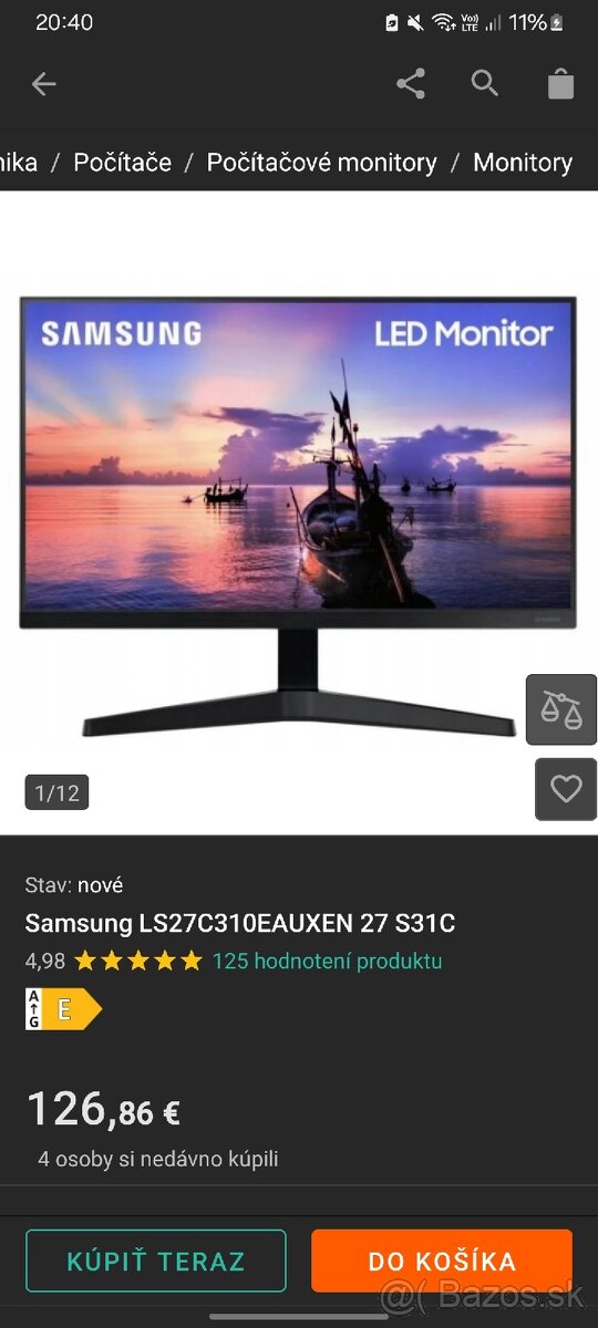 Monitor SAMSUNG 27.8" 100hz 1920x1080