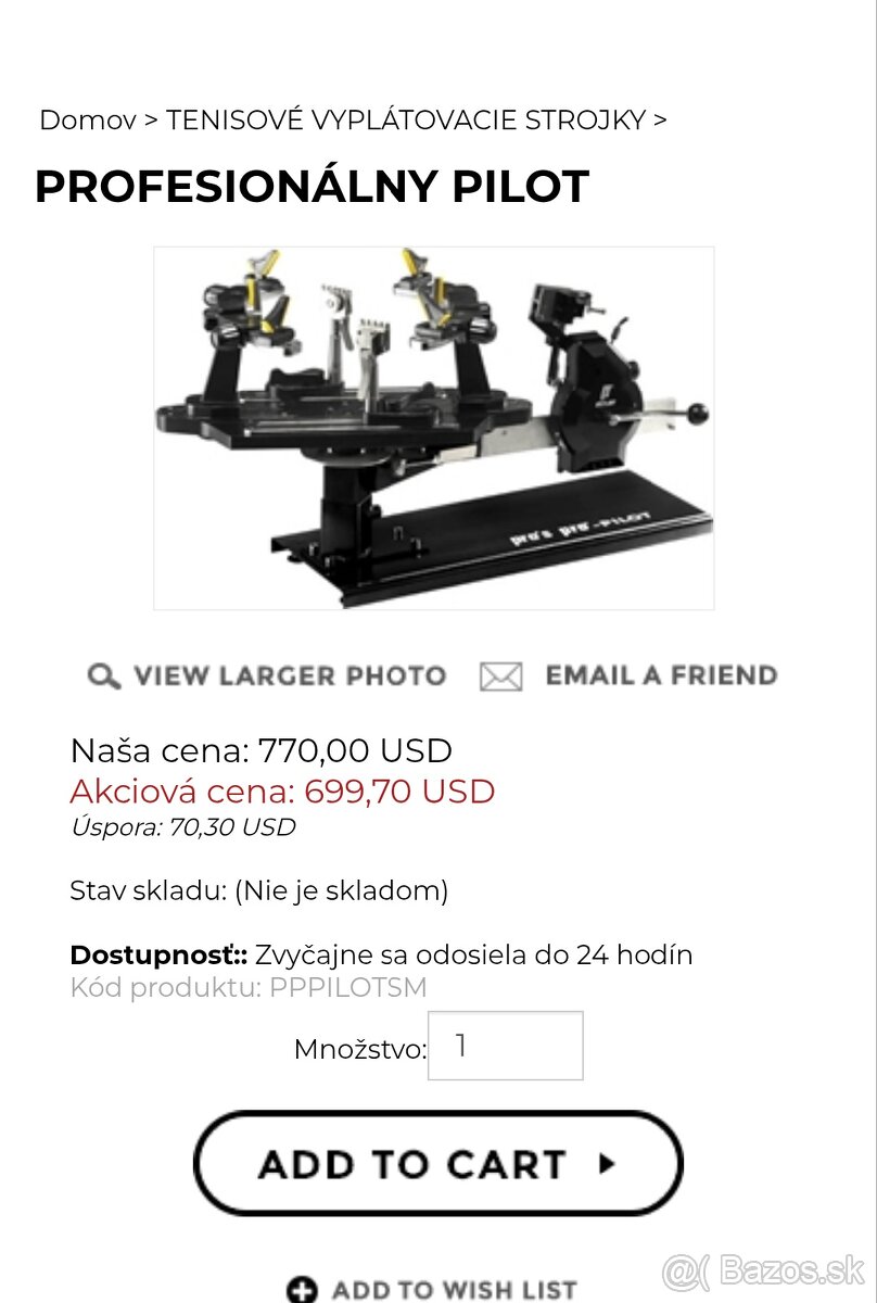Vypletací stroj pro's pro pilot