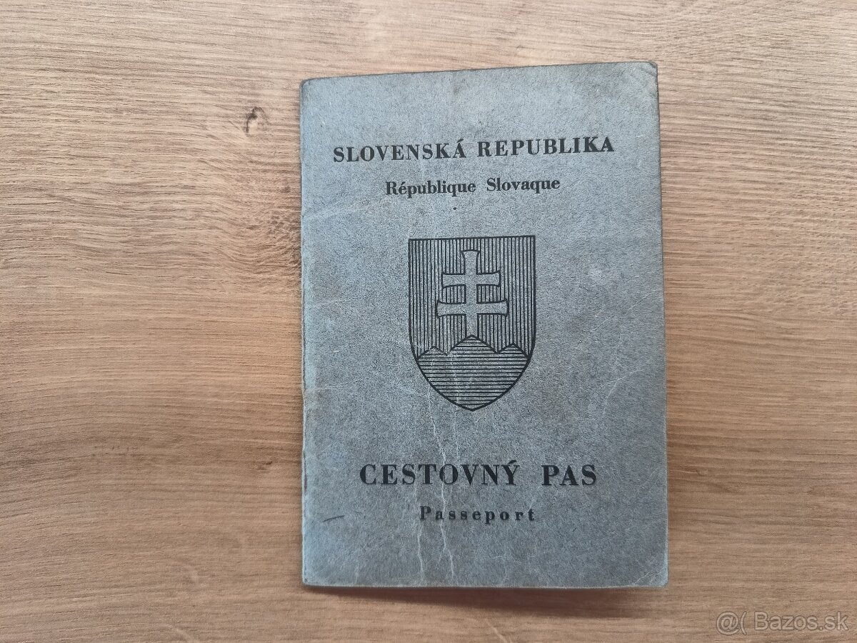 Cestovný pas, Slovenský štát 1940 Senohrad
