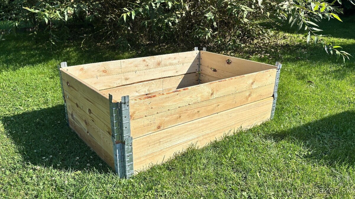 Paletové ohrádky, vyvýšené záhony