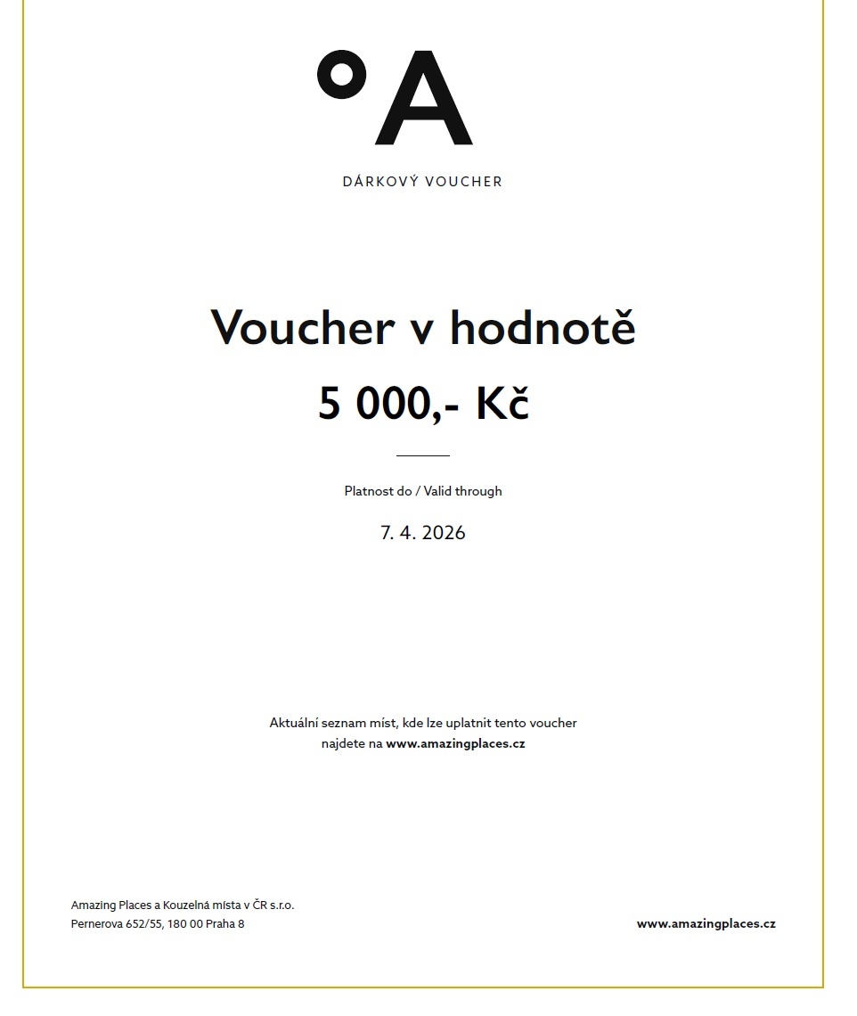 Amazing places voucher v hodnote 200 €