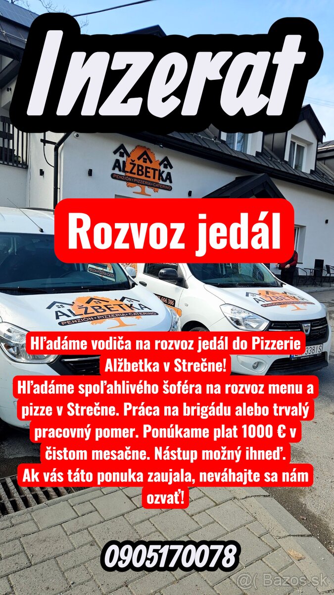 Rozvoz jedál