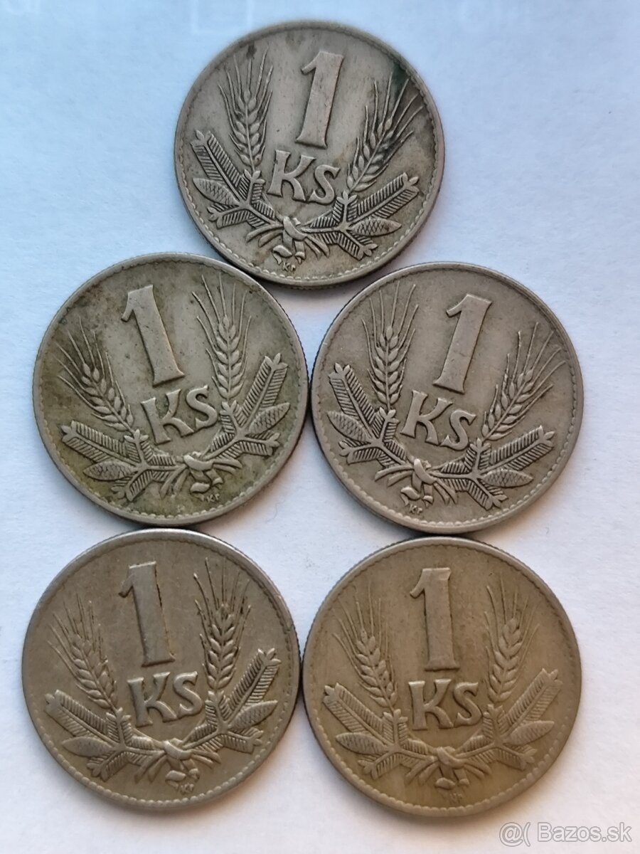 1 koruna 1942 varianta s uzavretou 4
