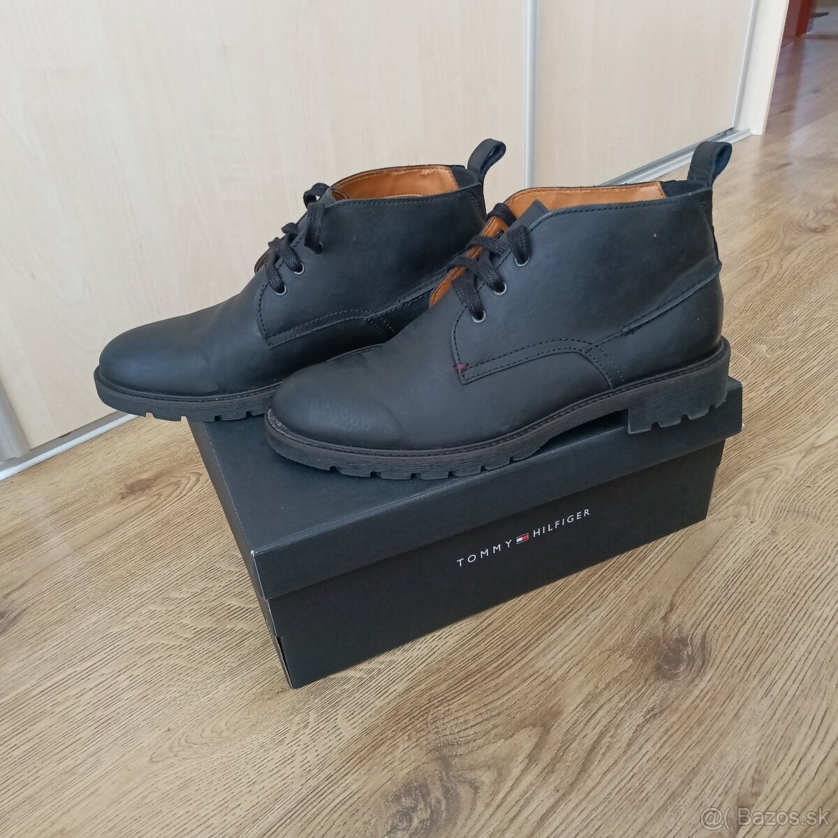 Pánske kožené topánky Tommy Hilfiger