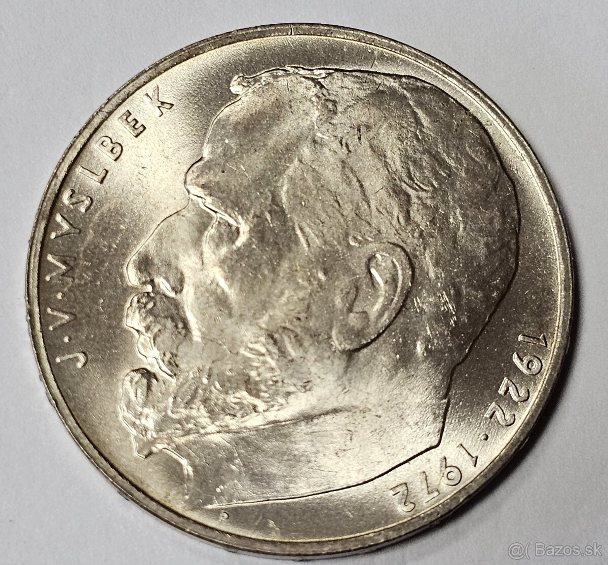 Ponúkam na predaj Ag mincu 1972 50Kčs J.V.Myslbek UNC