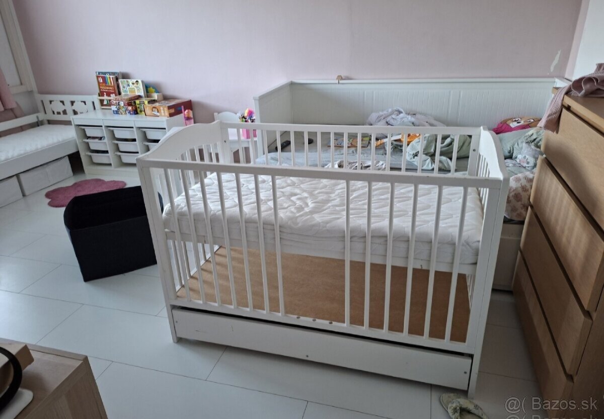 Postielka + monitor dychu