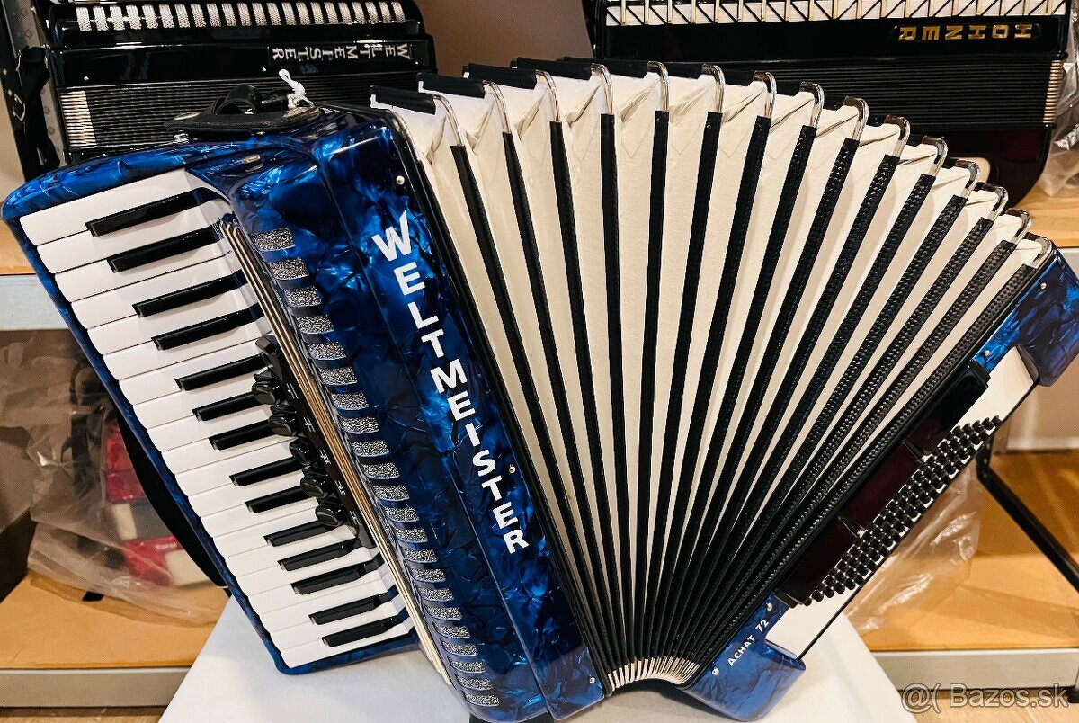 Predám akordeón Weltmeister Achat 72 basový, najnovší model