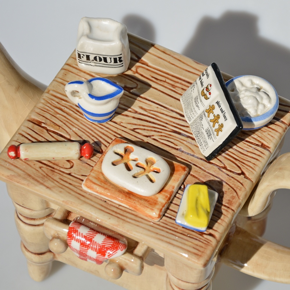 Porcelánový čajník - Pečenie