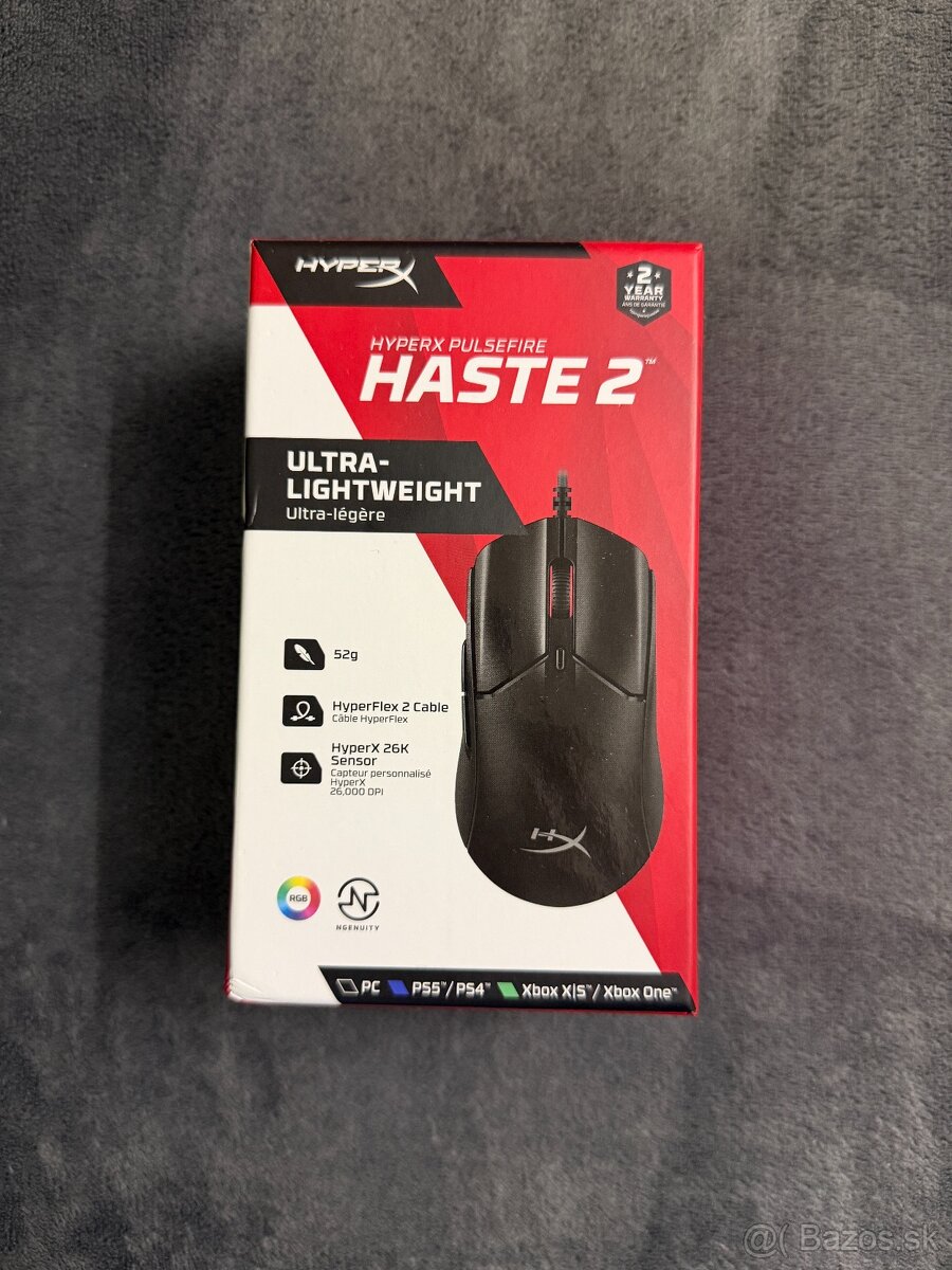 HyperX Pulsefire Haste 2 Black
