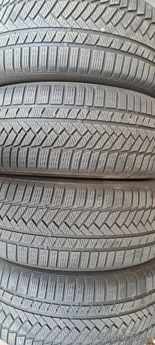 Predám 4ks jazdené zimné 245/45r19-102V Continental