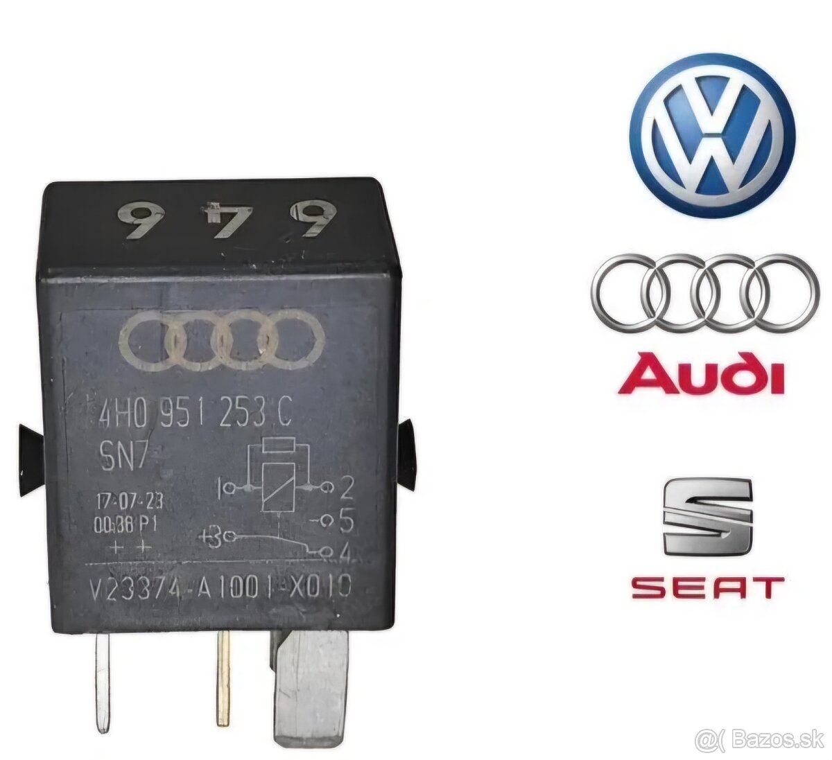 Relé VW Audi Seat #646 #655 #404 Originál