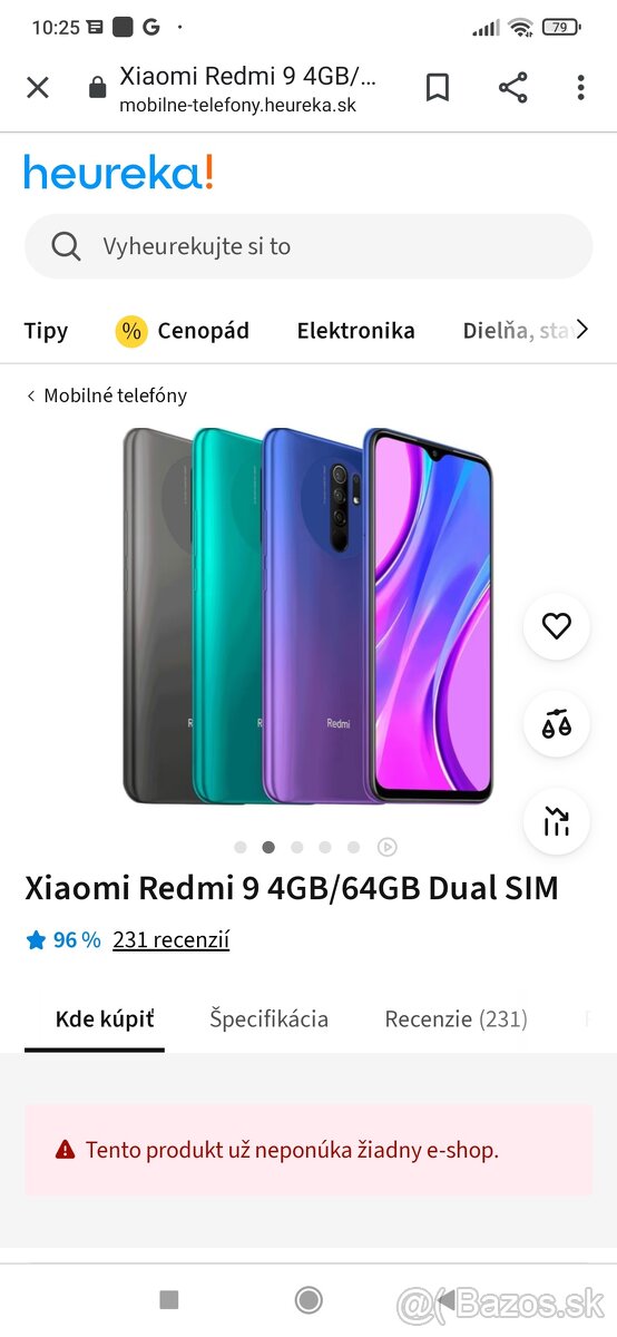 Ponúkam na predaj redmi 9