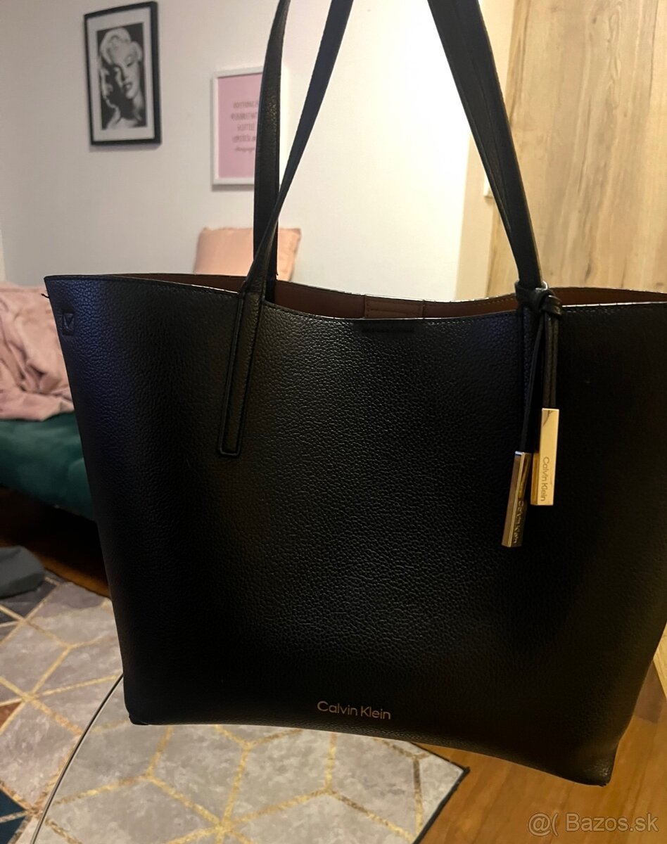 ###Calvin KLEIN kabelka čierna ###