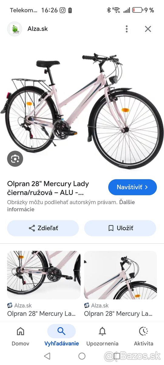 Dámsky bicykel olpran Mercury lady 28